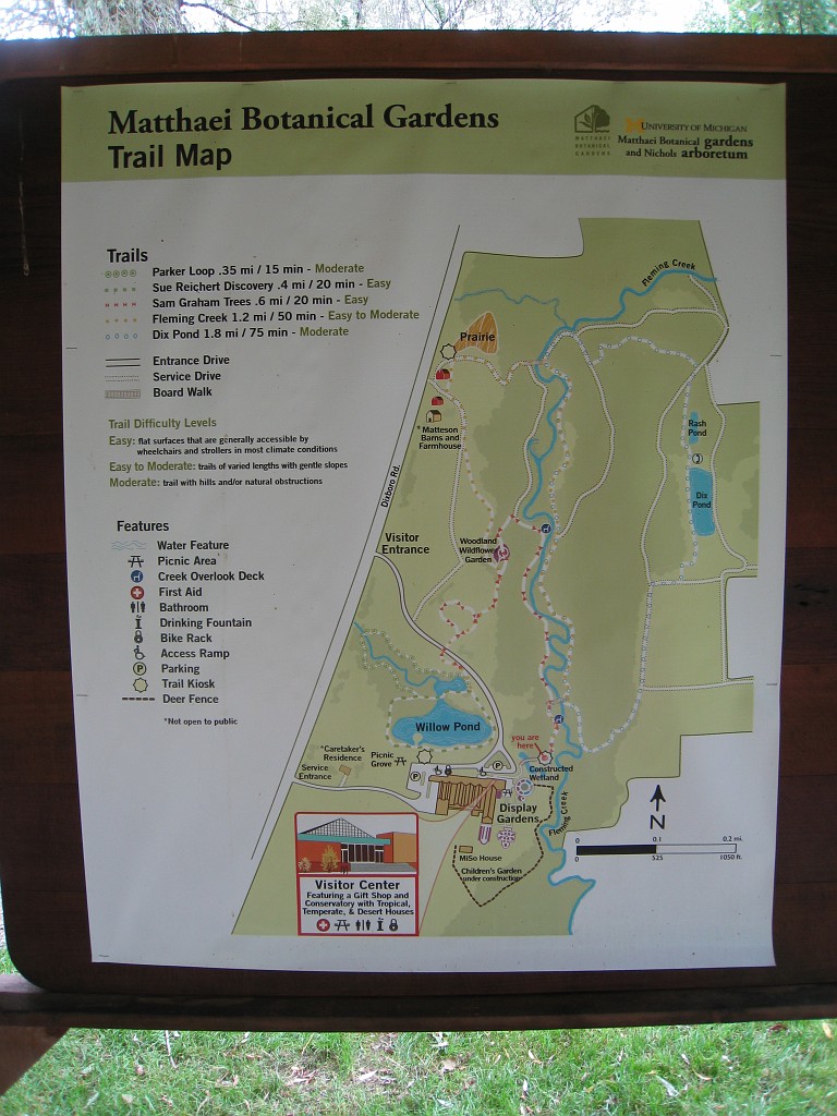 Matthaei Botanical Gardens 2010 0425.jpg - Matthaei Botanical Gardens in Ann Arbor Michigan has several miles of trails that can be enjoyed year round.